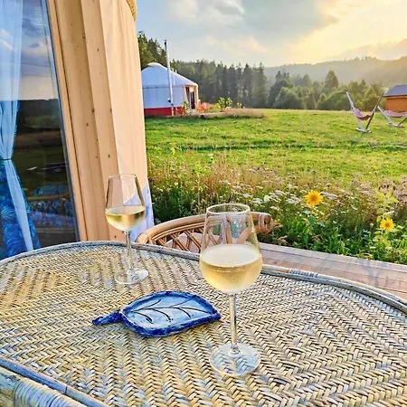 Luxury tent Glamping Niebianska Osada Jurty Dolnoslaskie &