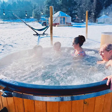 Glamping Niebianska Osada Jurty Dolnoslaskie Luxuszelt Bad Altheide