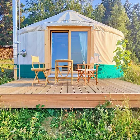 Glamping Niebianska Osada Jurty Dolnoslaskie 럭셔리텐트
