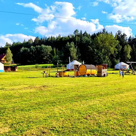 Glamping Niebianska Osada Jurty Dolnoslaskie Роскошный шатер *