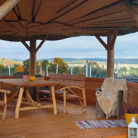 Glamping Niebiańska Osada Jurty Dolnośląskie&spa Luksusowy namiot