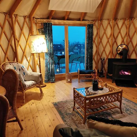 Glamping Niebianska Osada Jurty Dolnoslaskie Luxuszelt *