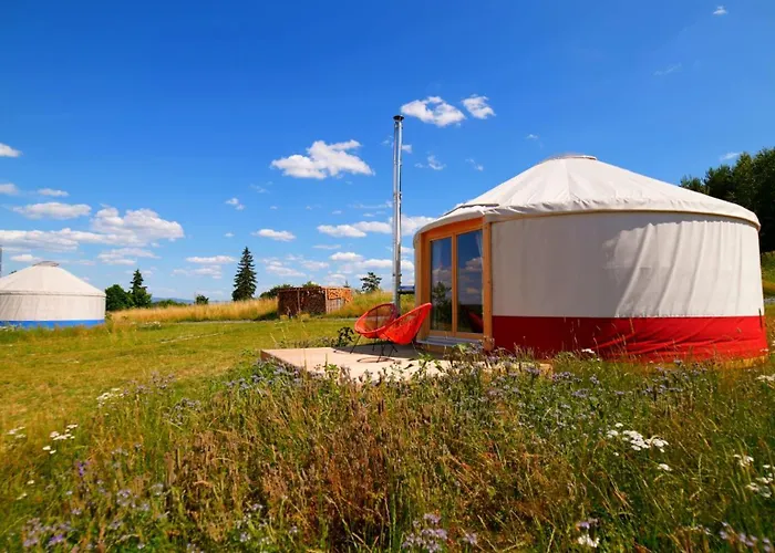 Luxusní stan Glamping Niebianska Osada Jurty Dolnoslaskie