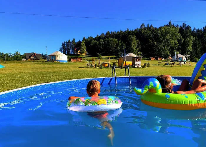 Luxusní stan Glamping Niebianska Osada Jurty Dolnoslaskie Polanica-Zdrój